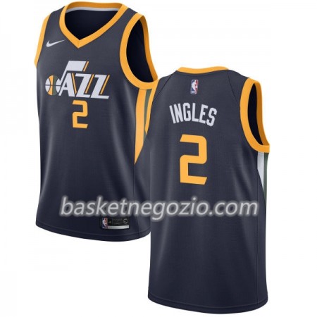 Canotte Uomo Utah Jazz Joe Ingles 2 Nike 2017-18 Navy Swingman